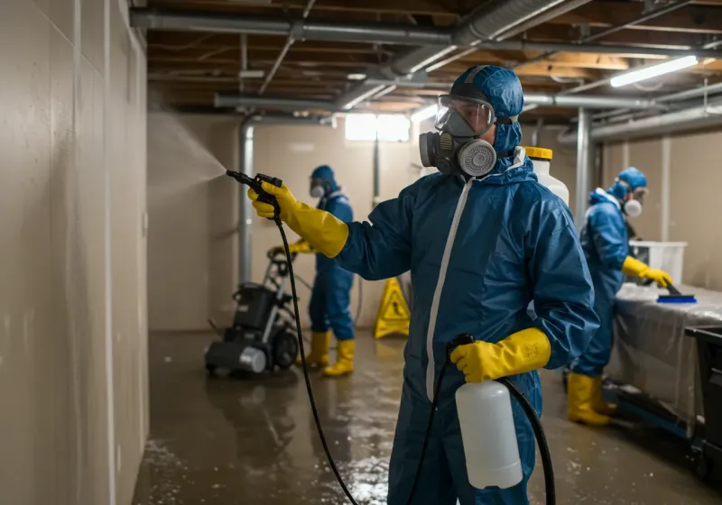 Basement Sanitization and Antimicrobial Treatment process in La Grange, NC